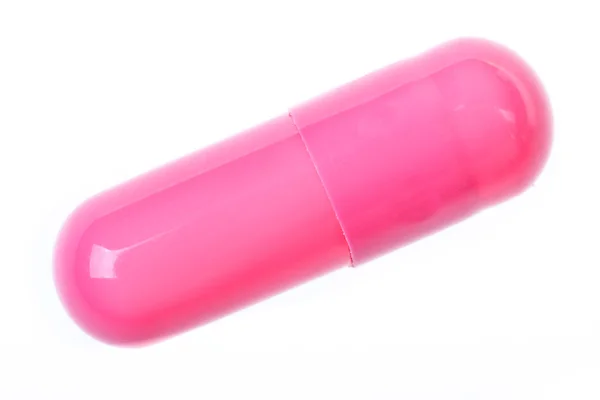 粉红色胶囊 — 图库照片