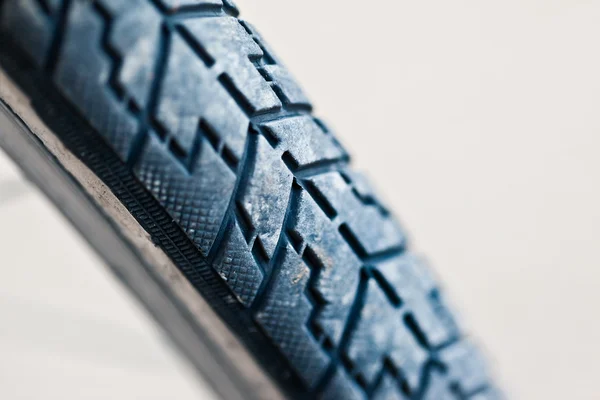 Bike tire over white — Stock Photo, Image