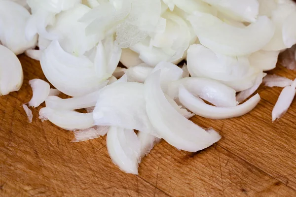 Plasterki cebuli — Zdjęcie stockowe
