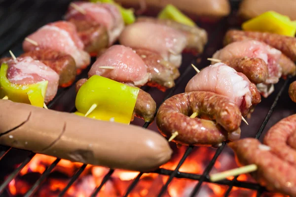 Meat and sausage — Stock Photo, Image