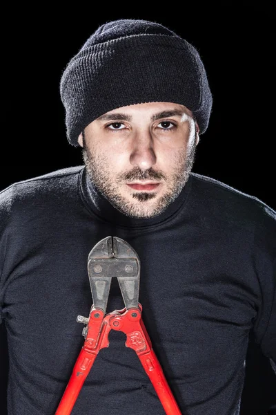 Burglar portrait — Stock Photo, Image