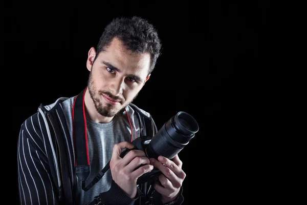 Fotógrafo bonito — Fotografia de Stock