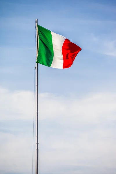 Italiensk flagg — Stockfoto