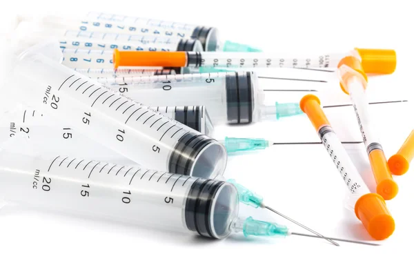 Heap of syringes — Stock Photo, Image