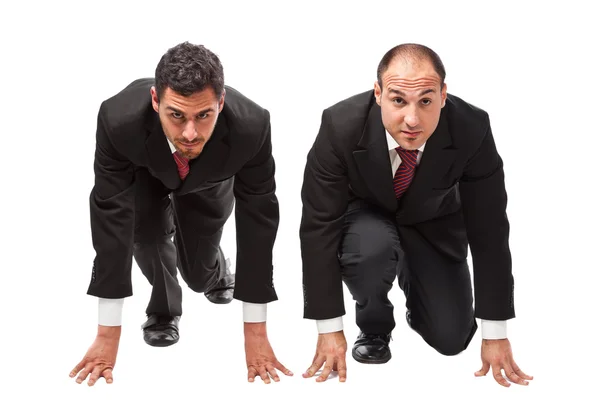 Runninng businessmen — Stock Photo, Image