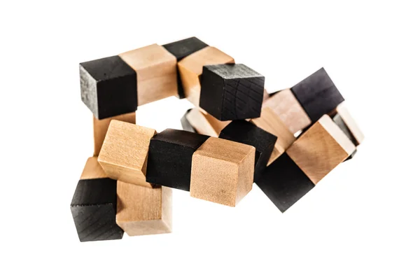 Wooden puzzle — Stock Photo, Image