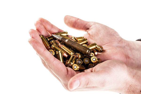 Hands full of ammo