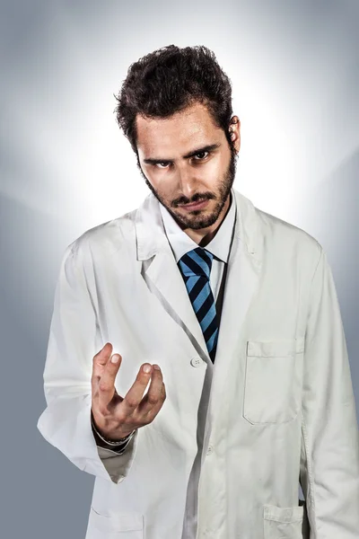 Megalomaniac doctor — Stock Photo, Image