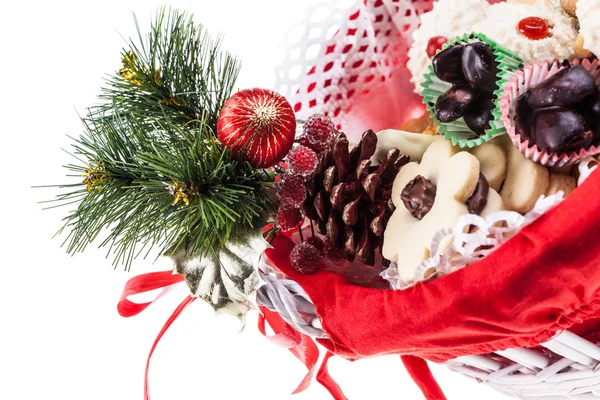 Christmas basket — Stock Photo, Image