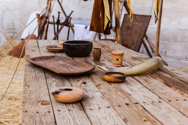 Middle ages table — Stock Photo, Image
