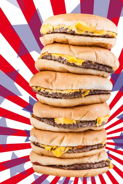 Amerikaanse hamburgers — Stockfoto