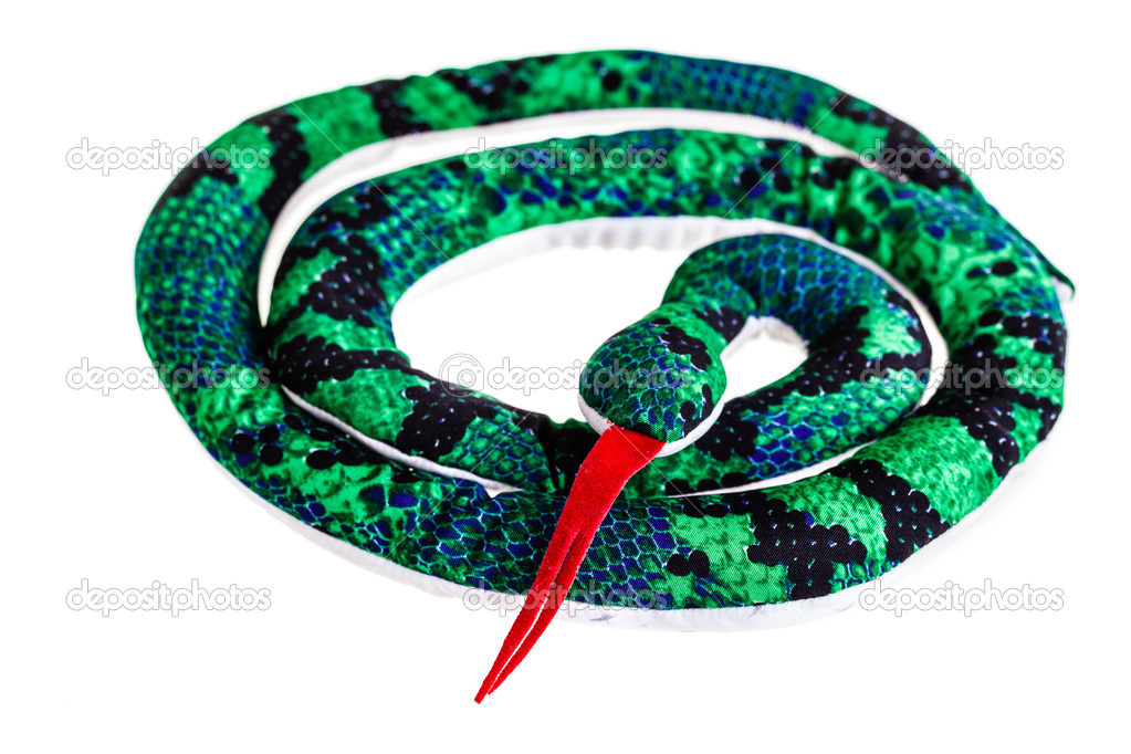 Coiled rag snake