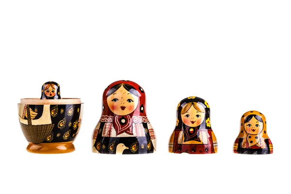 Família de bonecas russas — Fotografia de Stock