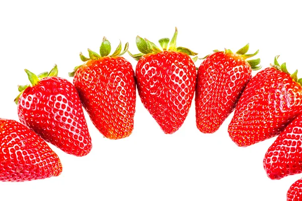 Demi-cercle de fraises — Photo