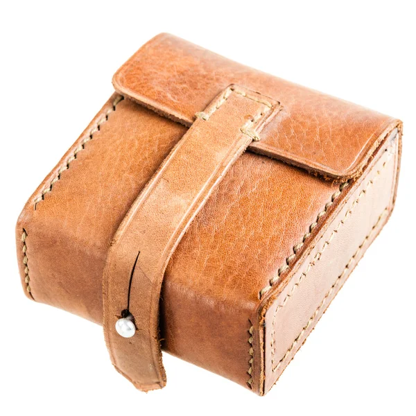 Läder pouch — Stockfoto