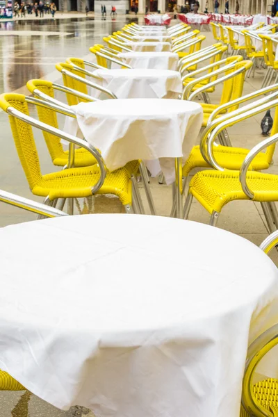 Tables in Venice — Stock Photo, Image