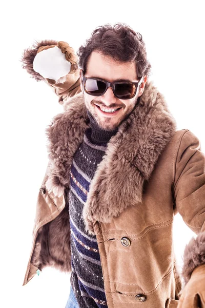 Snowball fight — Stock Photo, Image