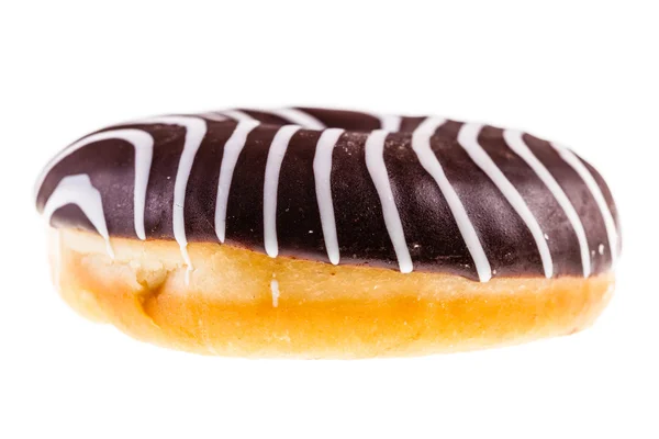 Chocolate vanilla donut — Stock Photo, Image