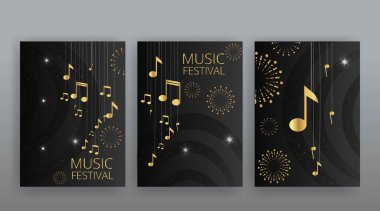 Gösteri zamanı, sinema ve tiyatro salonu koltukları siyah kadife perdeler. Parlayan ampuller eski ve lüks festival broşürleri, altın gerçekçi vektör, müzik parlayan klasik poster tasarımı