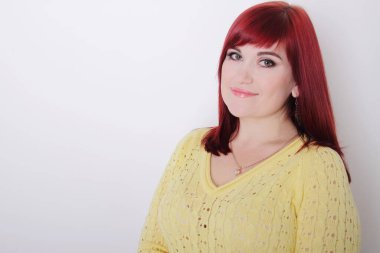 Kızıl saçlı genç kadın portresi, kızıl saçlı kız.