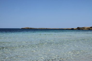 Balearic sea shore beach, mediterranean lanscape