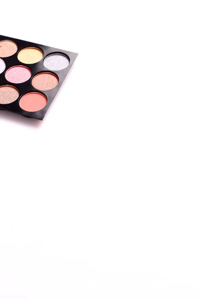 Conjunto Sombra Colorida Paleta Cosméticos — Fotografia de Stock