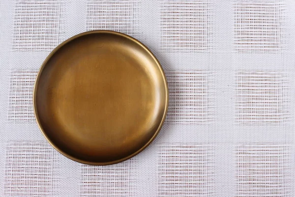 Copper Blank Plate Mockup — Stock Photo, Image