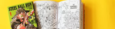 Jojos tuhaf macera çizgi romanları, çelik top koşusu, manga kitabı, Vitoria, İspanya, 9 Ekim 2022