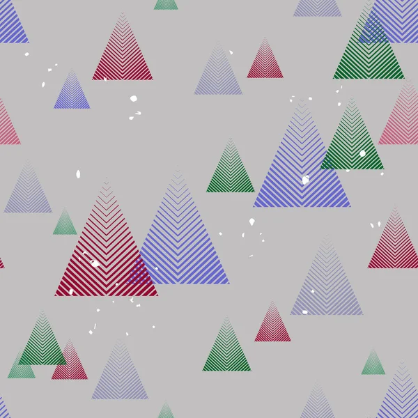 Seamless Pattern Winter Forest Style Minimalism — Stockvektor