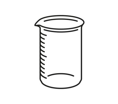 Laboratuvar gemisi. Ölçekli cam ölçü kabı