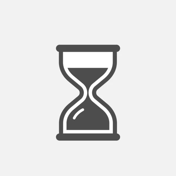 Пісочний Годинник Або Пісочний Годинник Ізольовані Плоский Дизайн Векторні Ілюстрації — стоковий вектор