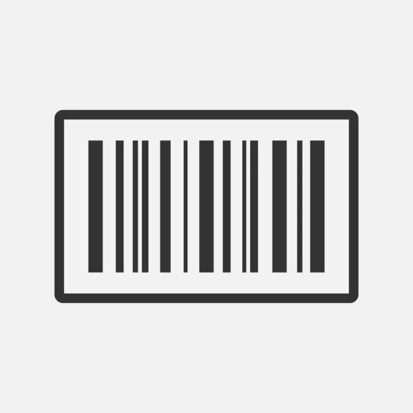 Barcode Symbol Isoliert Flache Design Vektor Illustration Auf Weißem Hintergrund — Stockvektor