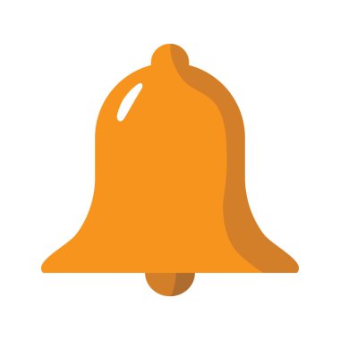 Noel çanı eli beyaz arkaplana karalama elemanı vektör çizimi.