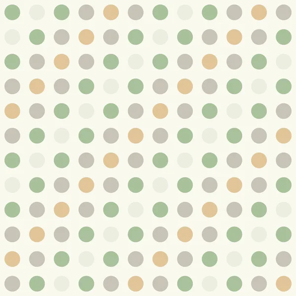 Polka Dot Pattern Green Brown Gray Color Dot Fundo Creme — Fotografia de Stock