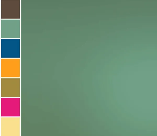 绿色石英渐变色彩背景与主题设计师色彩调色板 附有照片和剪贴画参考的设计包 2022年色彩趋势 — 图库照片