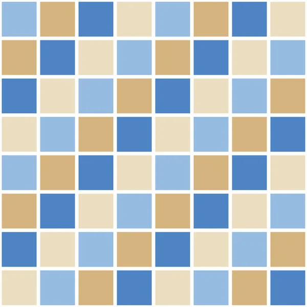 Ορθογώνια Μοτίβα Χωρίς Ραφή Μείγμα Μπλε Χρώματος Μπεζ Και Καφέ — Φωτογραφία Αρχείου