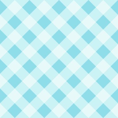 Kusursuz desen. Klasik hücre çaprazlaması. Mavi arkaplan üzerinde beyaz çapraz çizgiler.