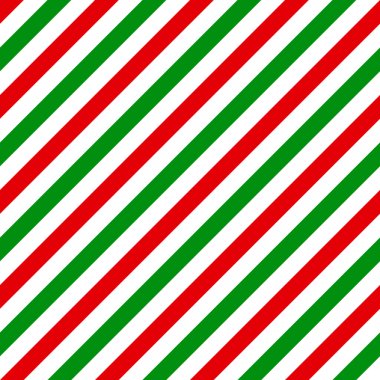 Green color and red strip on white background. Pattern diagonal stripe seamless for graphic design, fabric, textile, fashion.