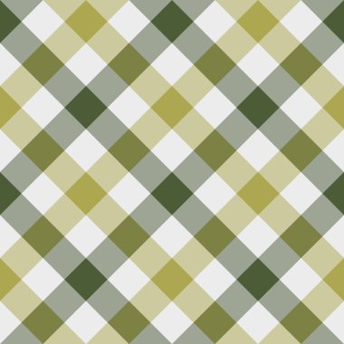 Kusursuz desen. Klasik hücre çaprazlaması. Gri arkaplanda sarı ve yeşil renkler.