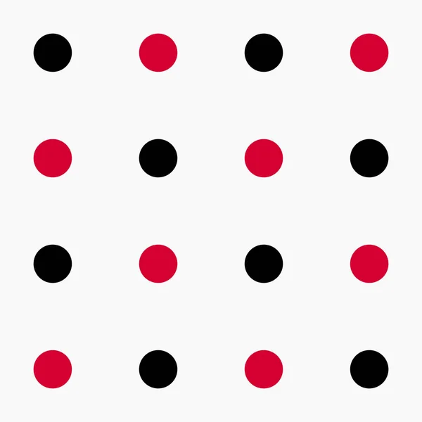 Polka Dot Pattern Ponto Cor Vermelha Preta Fundo Cinza Fundo — Fotografia de Stock