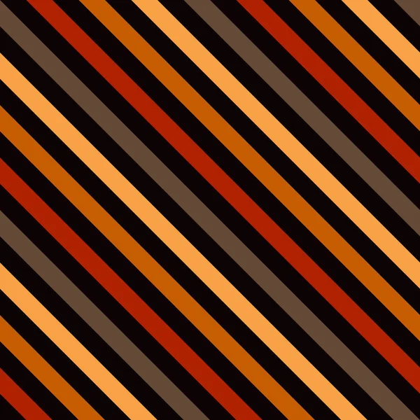 Rosso Arancio Giallo Striscia Marrone Sfondo Nero Pattern Striscia Diagonale — Foto Stock
