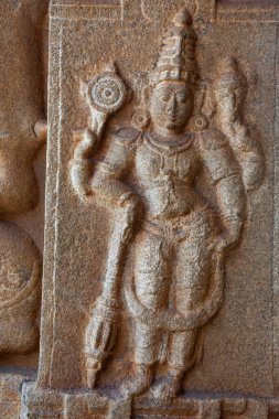 Krishna 'nın heykeli Vittala Tapınağı' nda, Hampi, Karnataka, Hindistan
