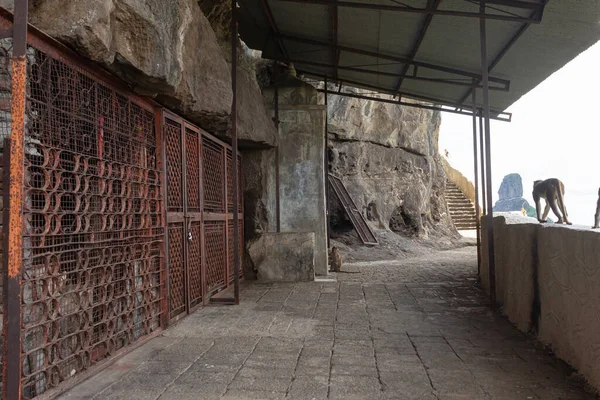 Digambar Jain Jeskyně Vrcholu Kopce Mangi Tungi Nashik Maharashtra Indie — Stock fotografie