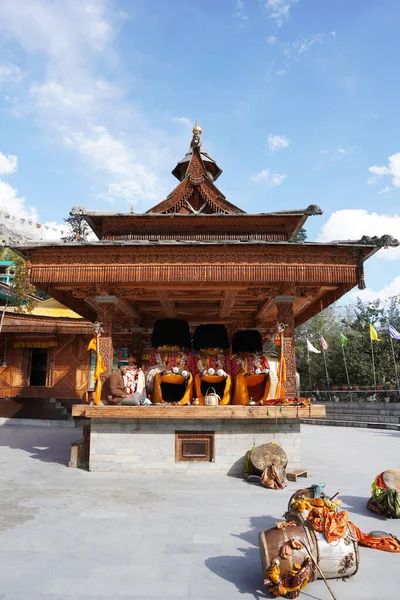 Dieties Shree Bairing Nag Temple Sangla Kinnaur Himachal Pradesh India — Stock Photo, Image