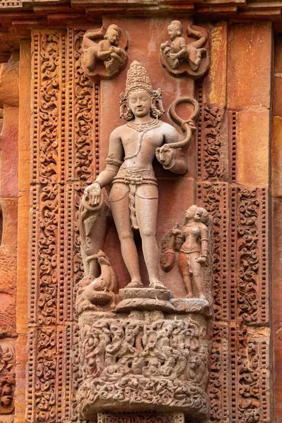 Lorde Varuna Esculpiu Escultura Pedra Parede Templo Rajarani Templo Estilo — Fotografia de Stock