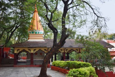 14 Kasım 2021, Pune, Maharshtra, Hindistan. Chattushringi Tapınağındaki Ganesh Mandir. Tapınak, Maratha İmparatorluğu İmparatoru Shivaji Maharaj zamanında inşa edildi..