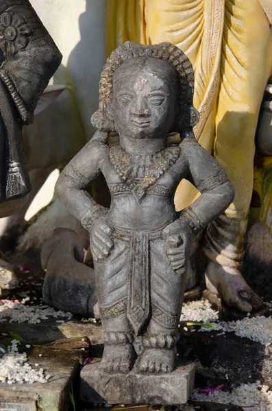 Idol Van Rakhumaai Rukmini Een Kleine Tempel Buurt Van Kukdeshwar — Stockfoto