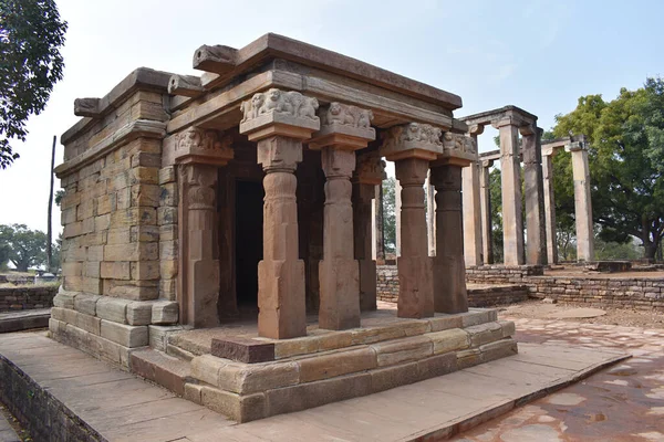 Uitzicht Van Rechts Van Tempel Een Oud Boeddhistisch Monument Bij — Stockfoto