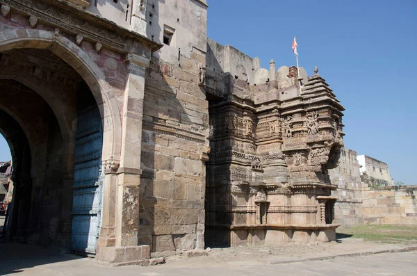Hira Bhagol Tallada Puerta Oriental Que Lleva Nombre Arquitecto Hiradhar —  Fotos de Stock