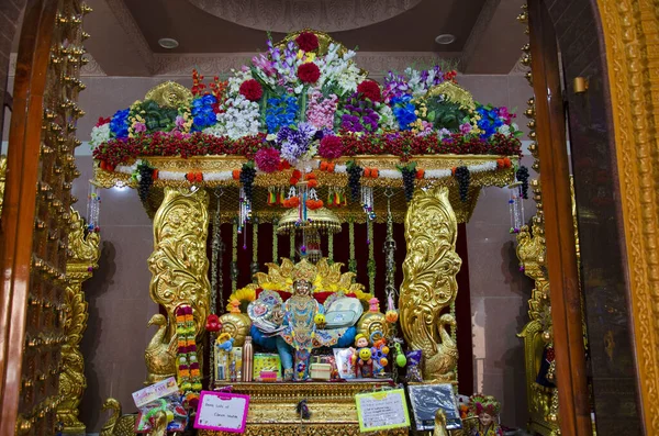 Lord Bal Krishna Ídolo Dentro Templo Nilkanthdham Templo Swaminarayan Poicha — Fotografia de Stock